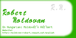 robert moldovan business card